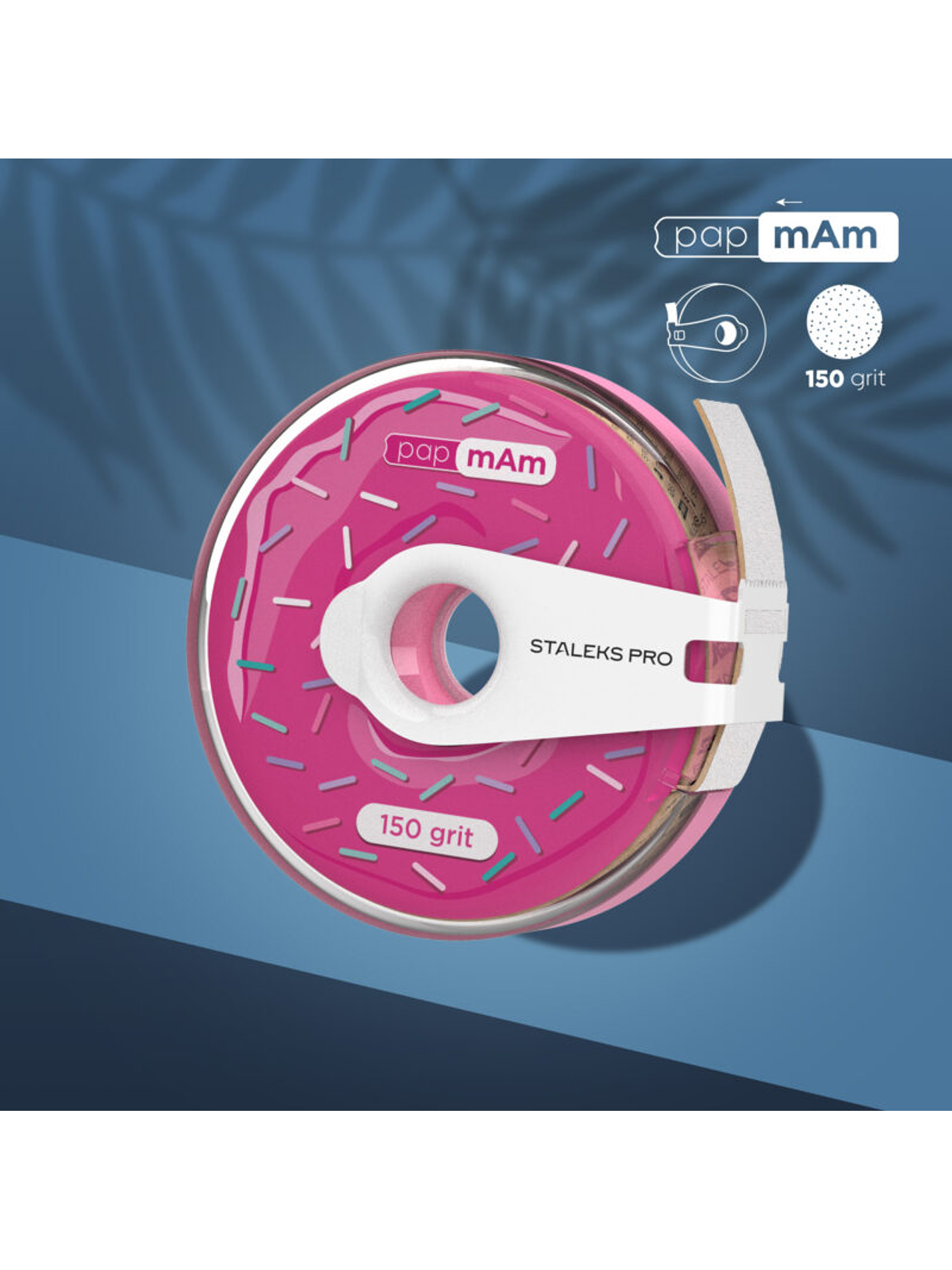 STALEKS - Bobina de Plástico c/Donut de Lima Descartável papmAm grão 150 1