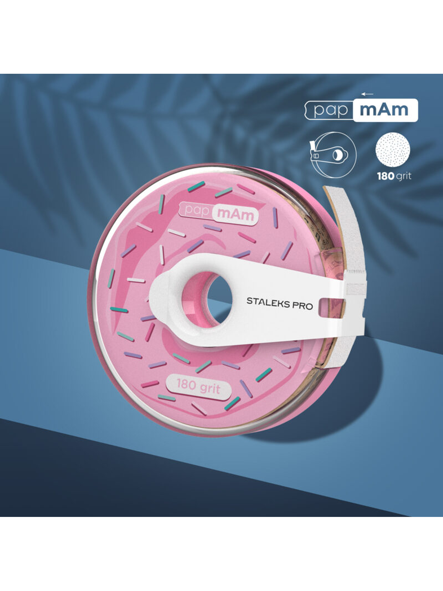 STALEKS - Bobina de Plástico c/Donut de Lima Descartável papmAm grão 180 1