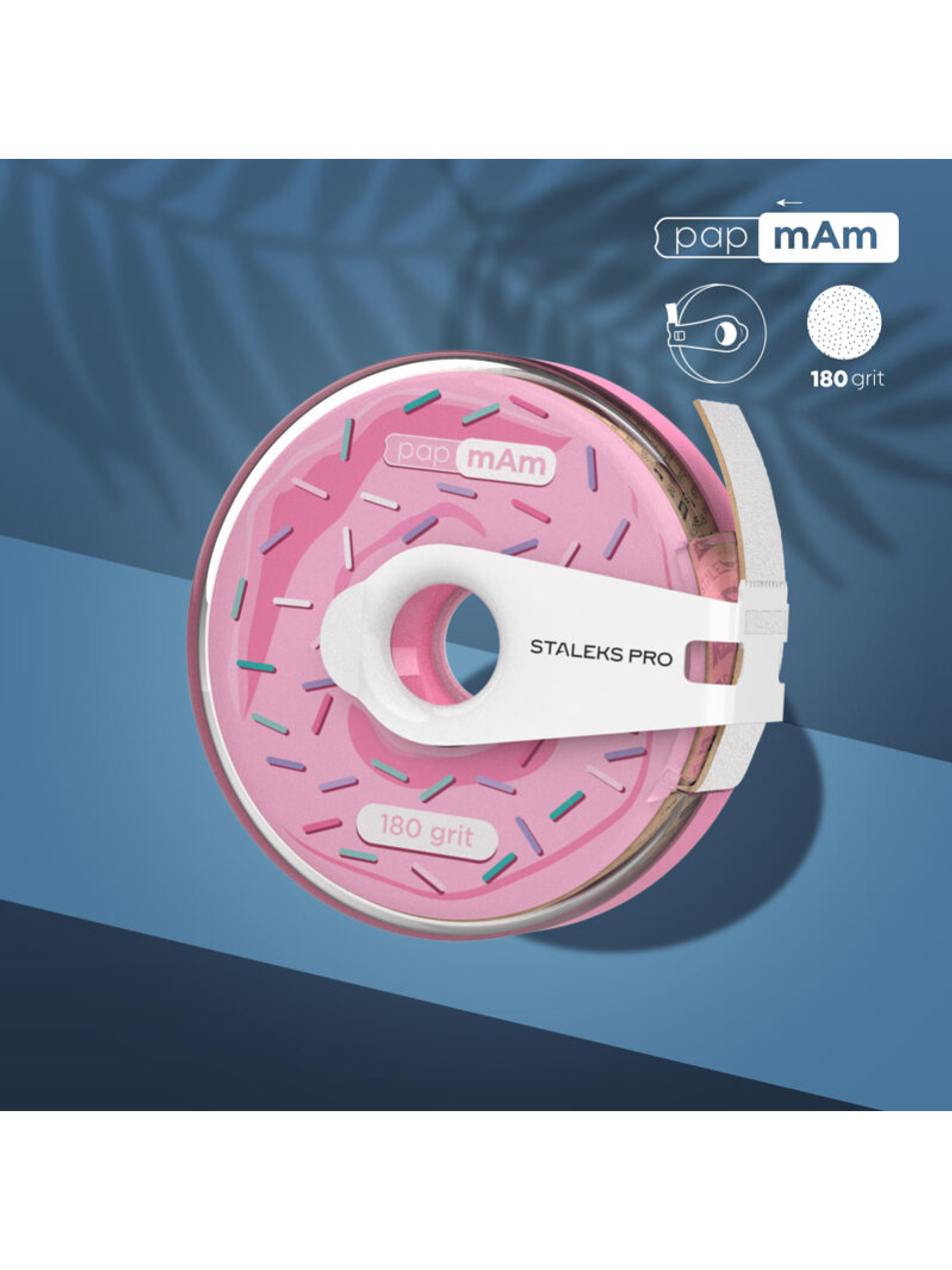 STALEKS - Bobina de Plástico c/Donut de Lima Descartável papmAm grão 180 1