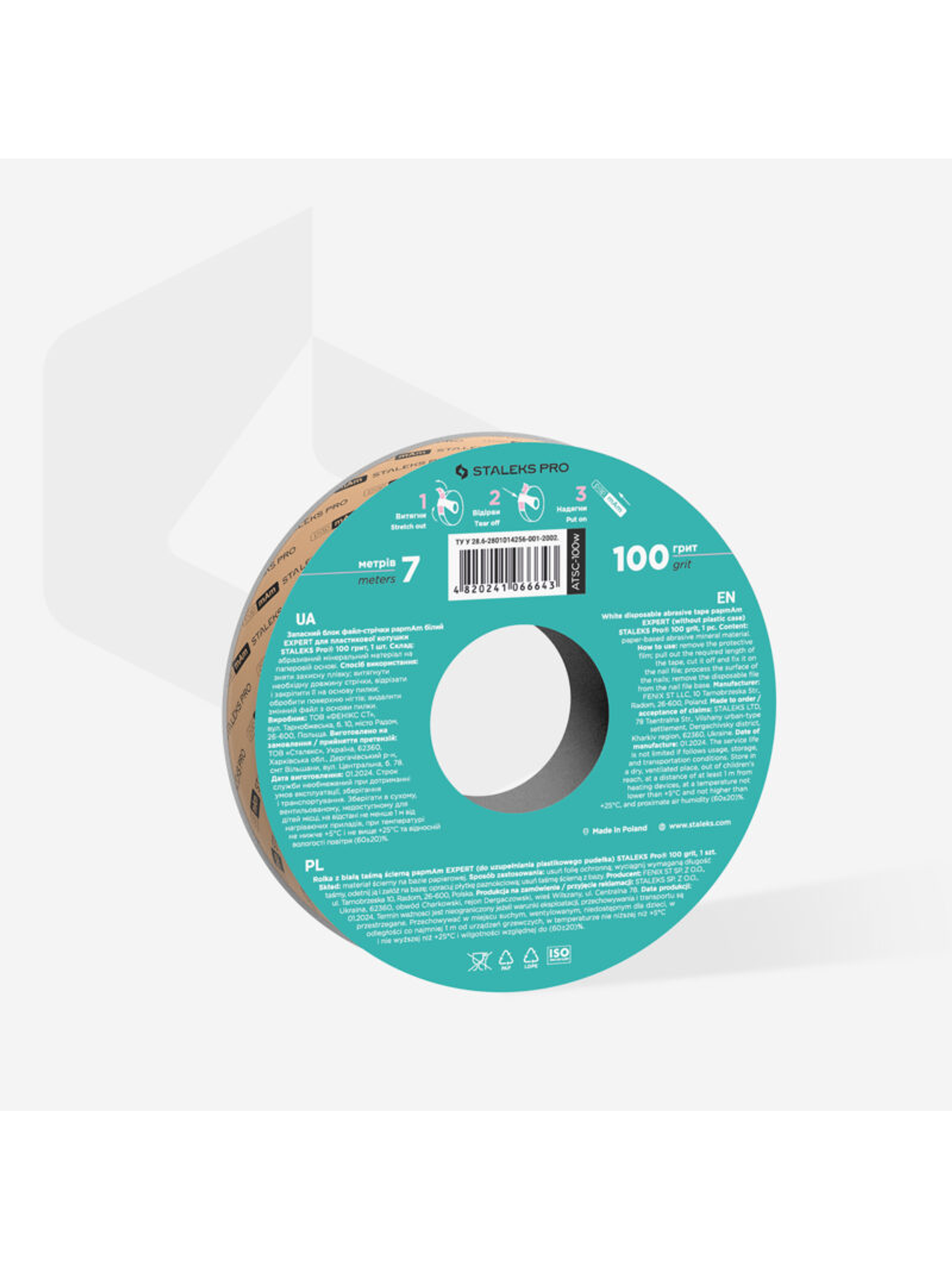 STALEKS - Recarga p/Bobina de Lima Descartável papmAm grão 100 2