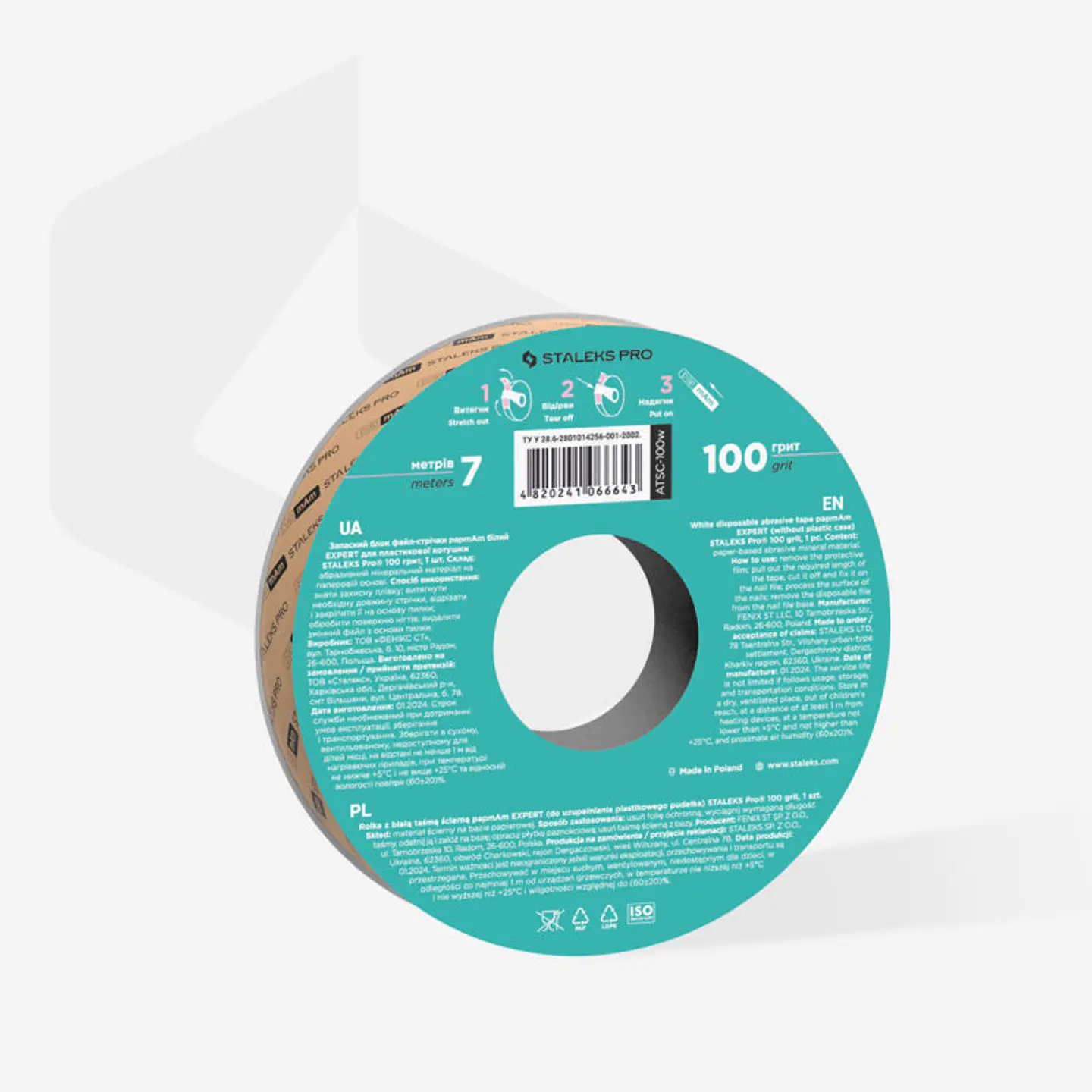 STALEKS - Recarga p/Bobina de Lima Descartável papmAm grão 100 2