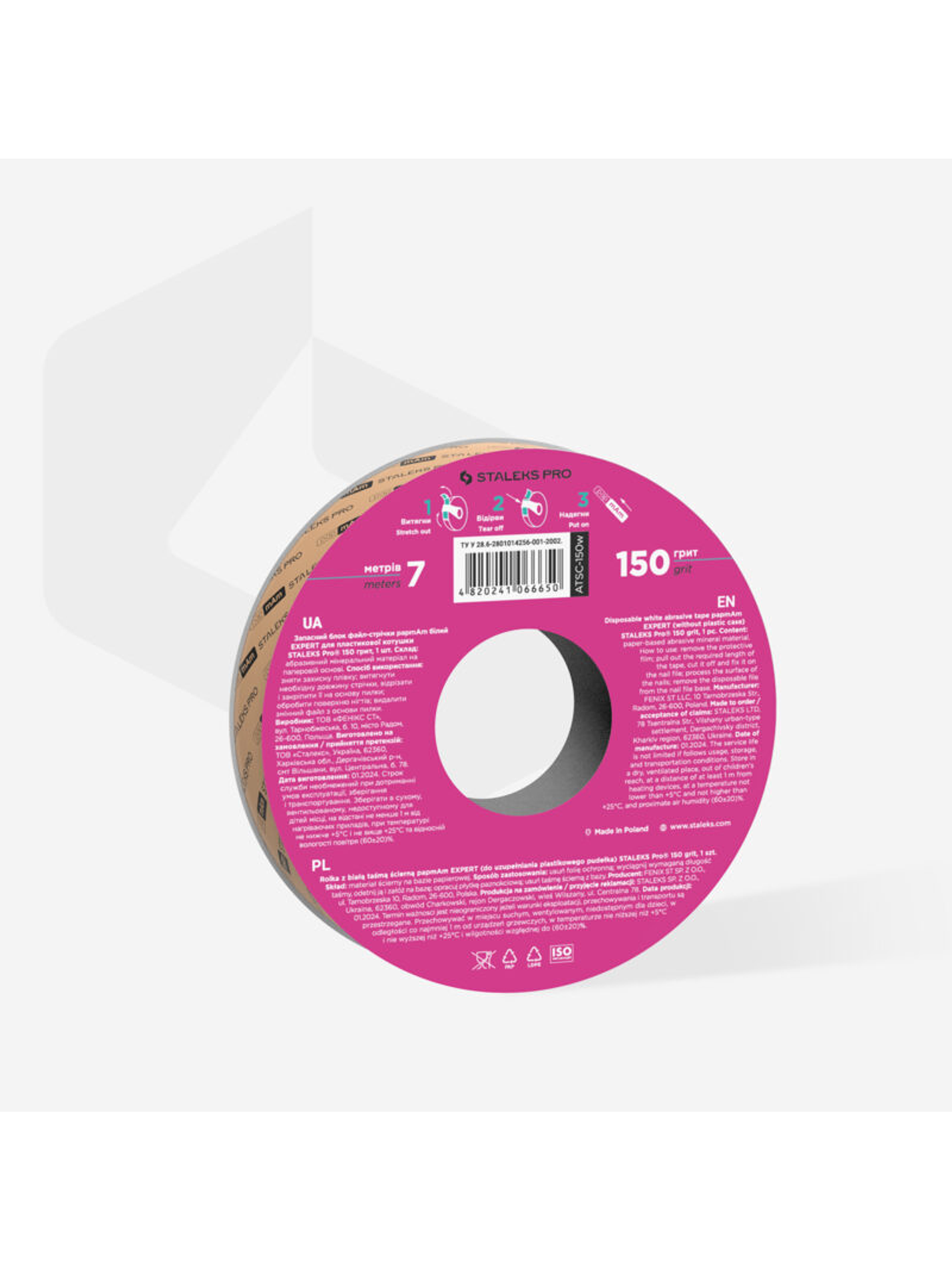 STALEKS - Recarga p/Bobina de Lima Descartável papmAm grão 150 2