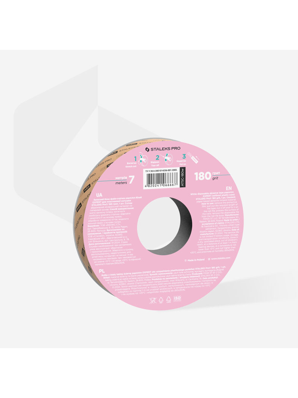 STALEKS - Recarga p/Bobina de Lima Descartável papmAm grão 180 2