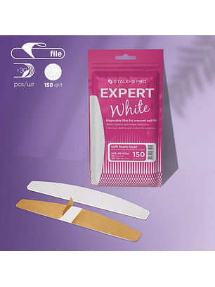 STALEKS - Lima Adesiva Descartável c/ Lima Halfmoon Grão 150 (30unid)