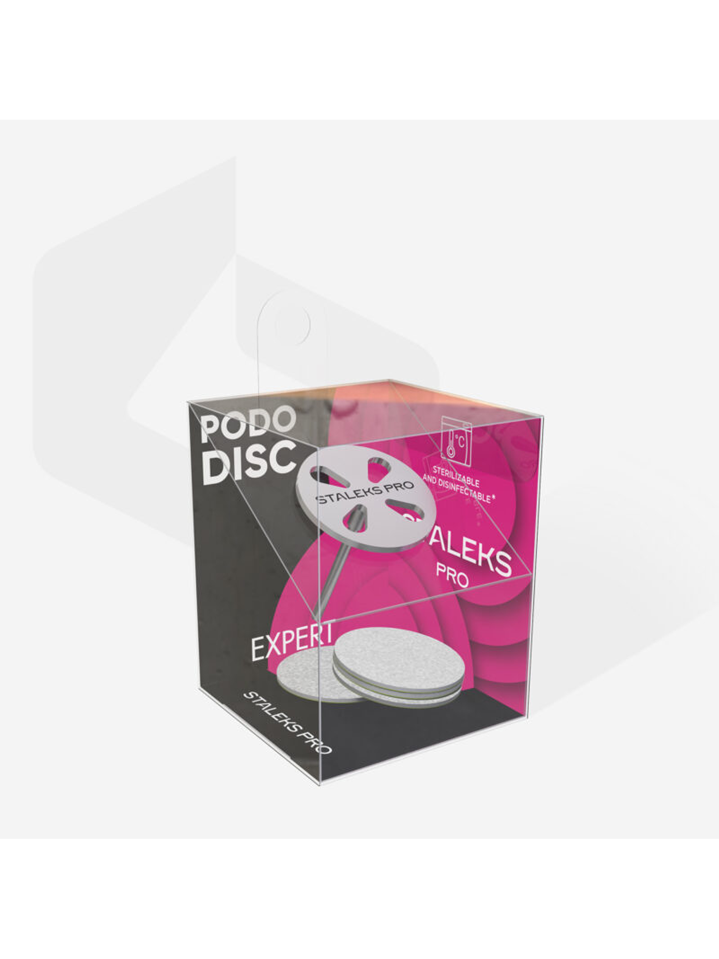 STALEKS - Disco de Pedicure EXPERT M diâmetro 20mm + conjunto fitas adesivas grão 180 (5unidades) 1