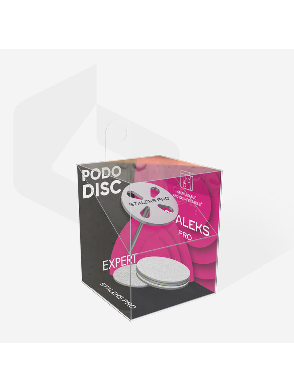 STALEKS - Disco de Pedicure EXPERT M diâmetro 20mm + conjunto fitas adesivas grão 180 (5unidades) 1