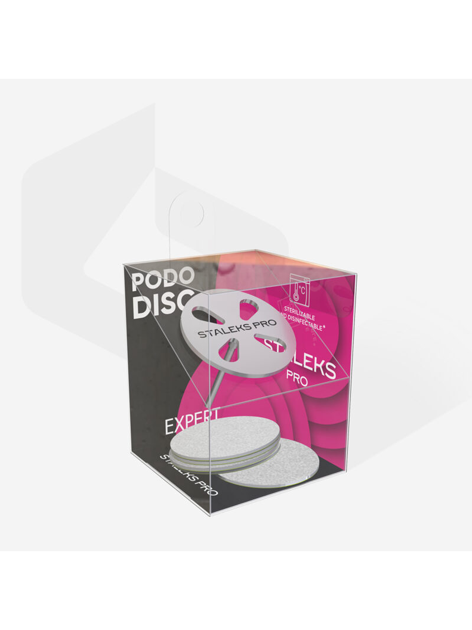 STALEKS - Disco de pedicure PODODISC L EXPERT + limas descartáveis ​​de grão 180 - 5 unidades (25 mm) 2