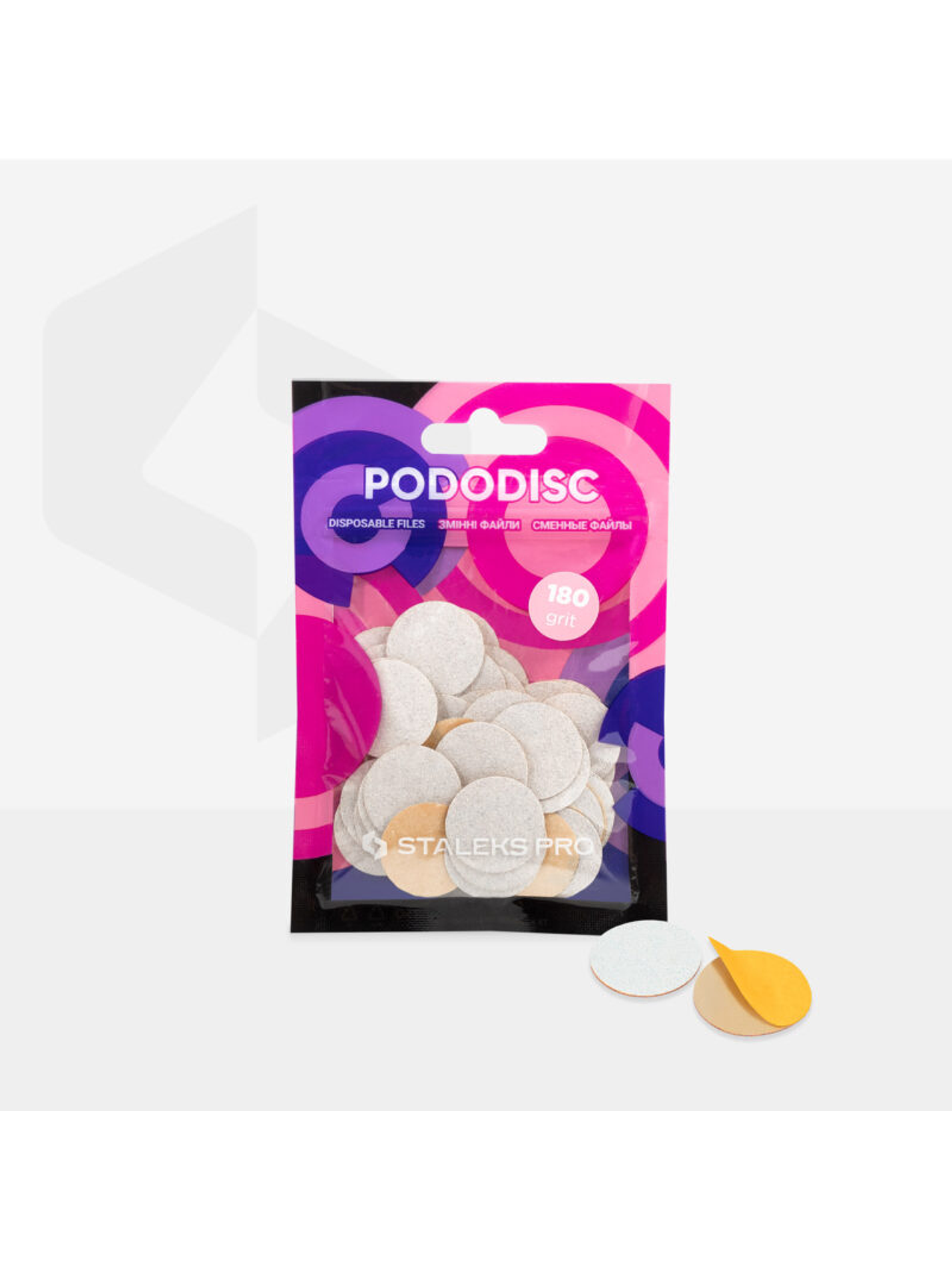 STALEKS - Limas Descartáveis ​​p/ Disco de Pedicure PODODISC M EXPERT (50 unidades) 3