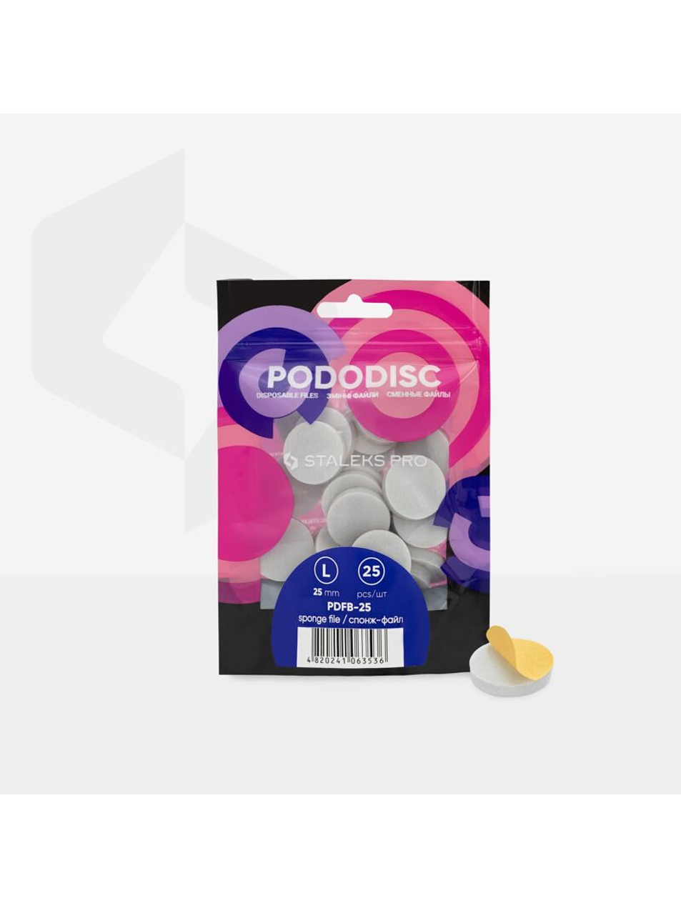 STALEKS - Lixas descartáveis ​​- Esponjas p/Disco de Pedicure PODODISC EXPERT 20 (25 unidades) 2