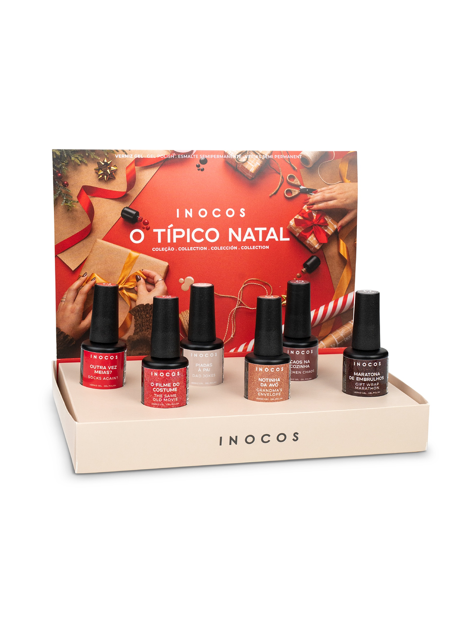INOCOS - Coleção O Típico Natal - 6 cores v. gel - OFERTA Agenda 2026 10