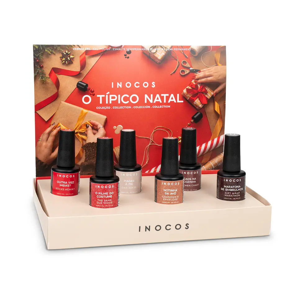 INOCOS - Coleção O Típico Natal - 6 cores v. gel - OFERTA Agenda 2026 10