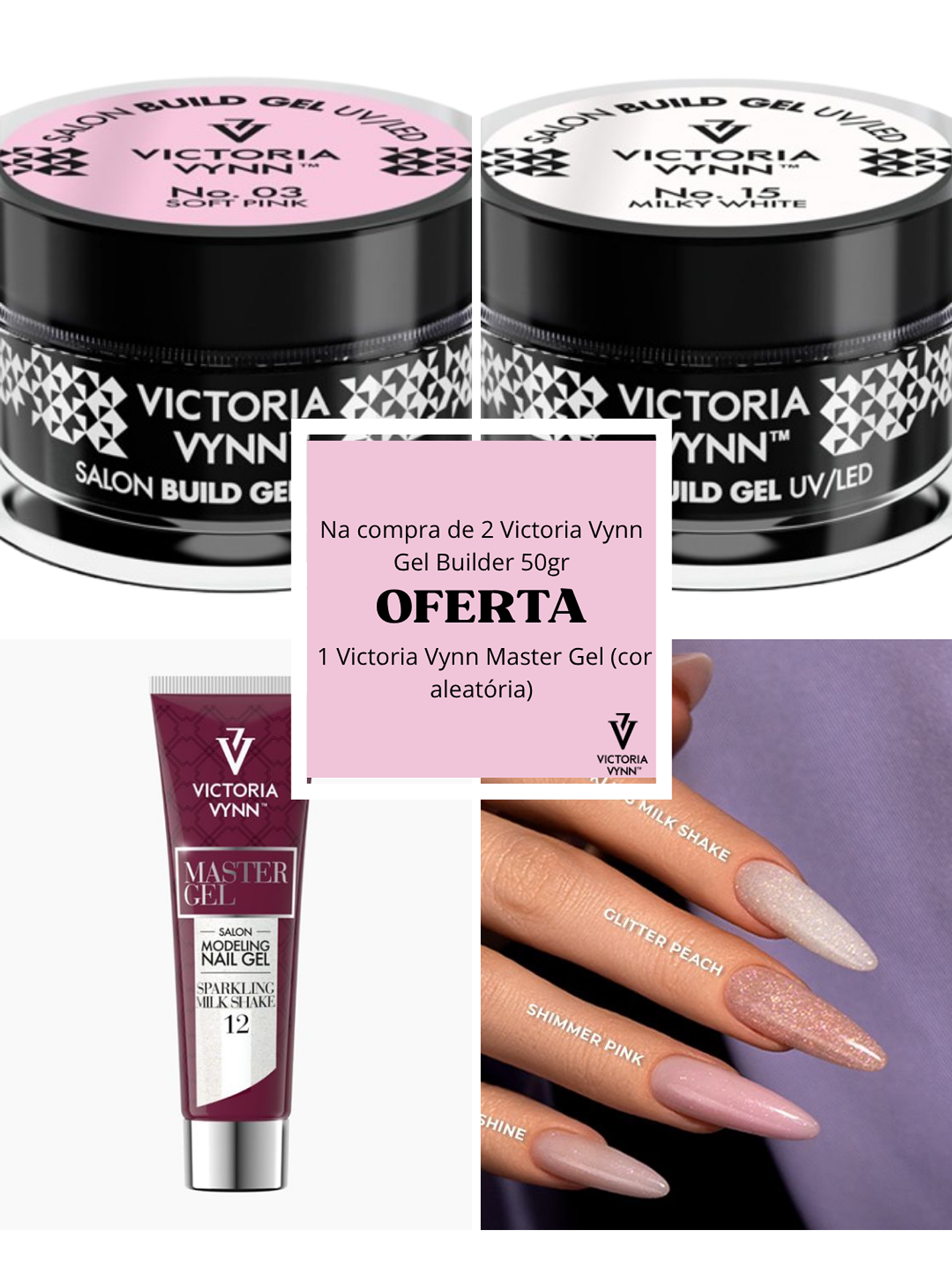PROMO SET - 2 Victoria Vynn Builder Gel 50gr OFERTA 1 Master Gel 1