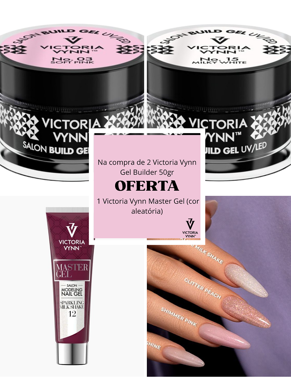 PROMO SET - 2 Victoria Vynn Builder Gel 50gr OFERTA 1 Master Gel 1