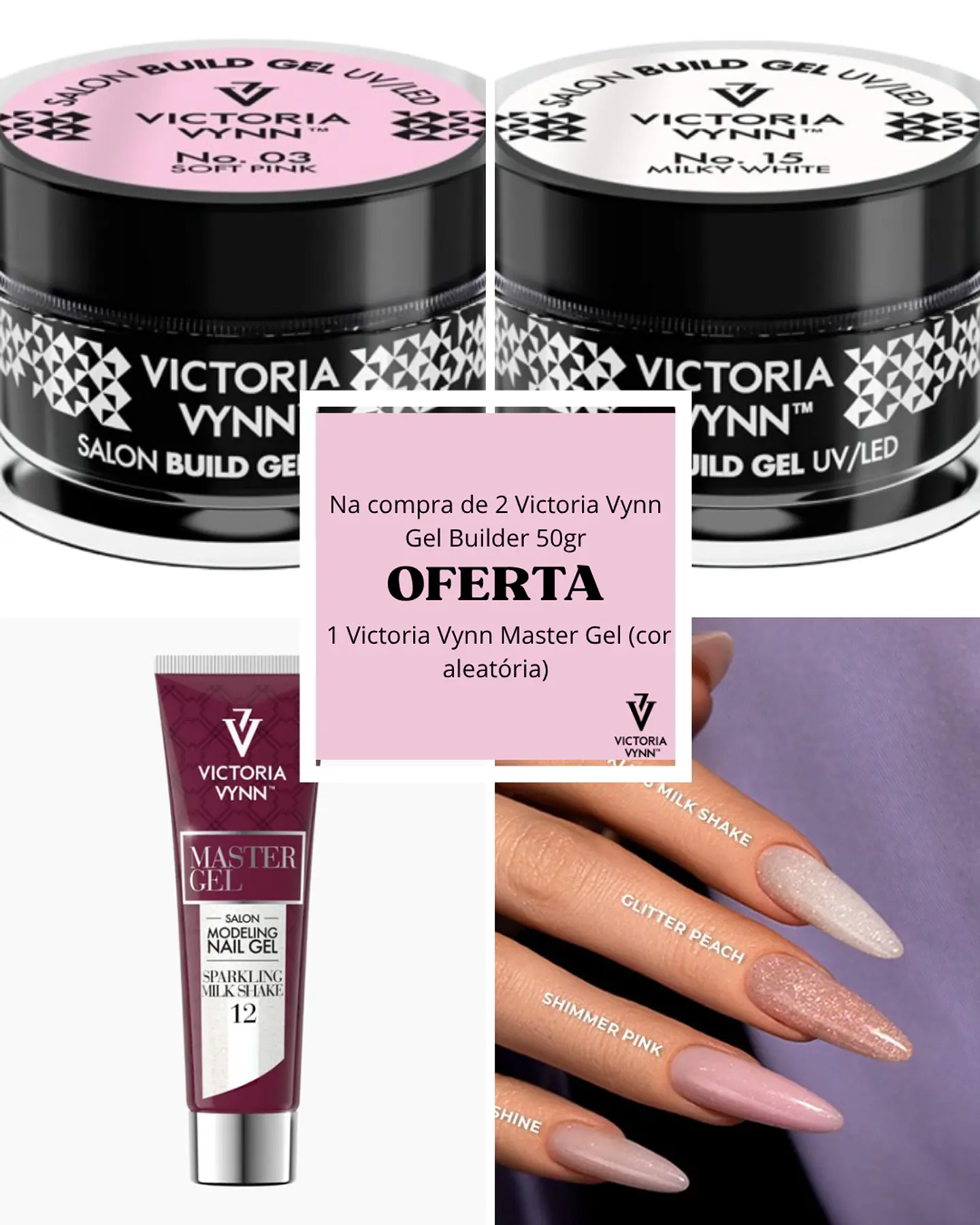 PROMO SET - 2 Victoria Vynn Builder Gel 50gr OFERTA 1 Master Gel 1