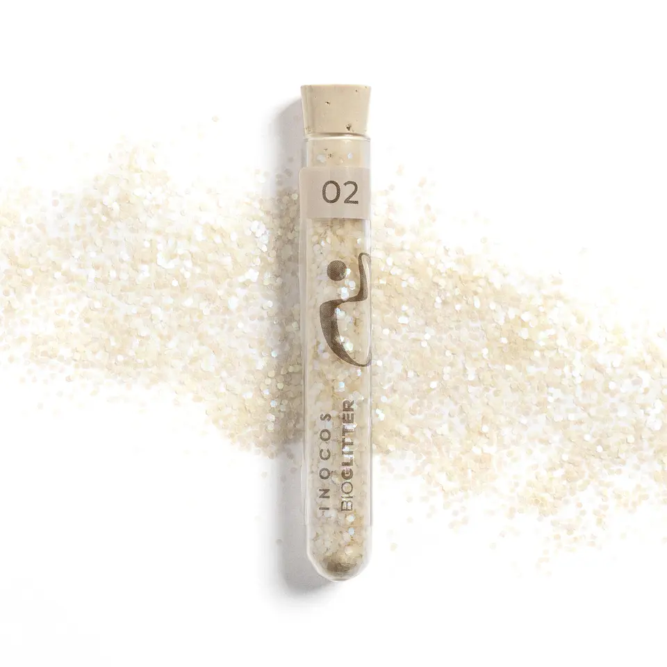 INOCOS - Bioglitter 02 Pérola com Reflexos 1mm 2
