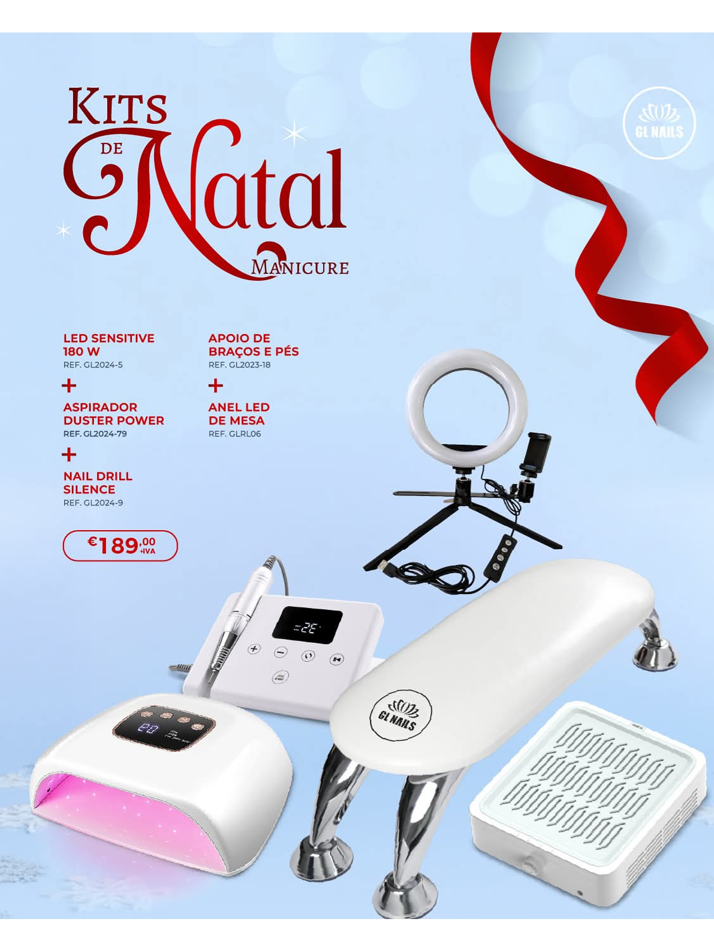 Kit Natal Profissional Manicure Completo 1