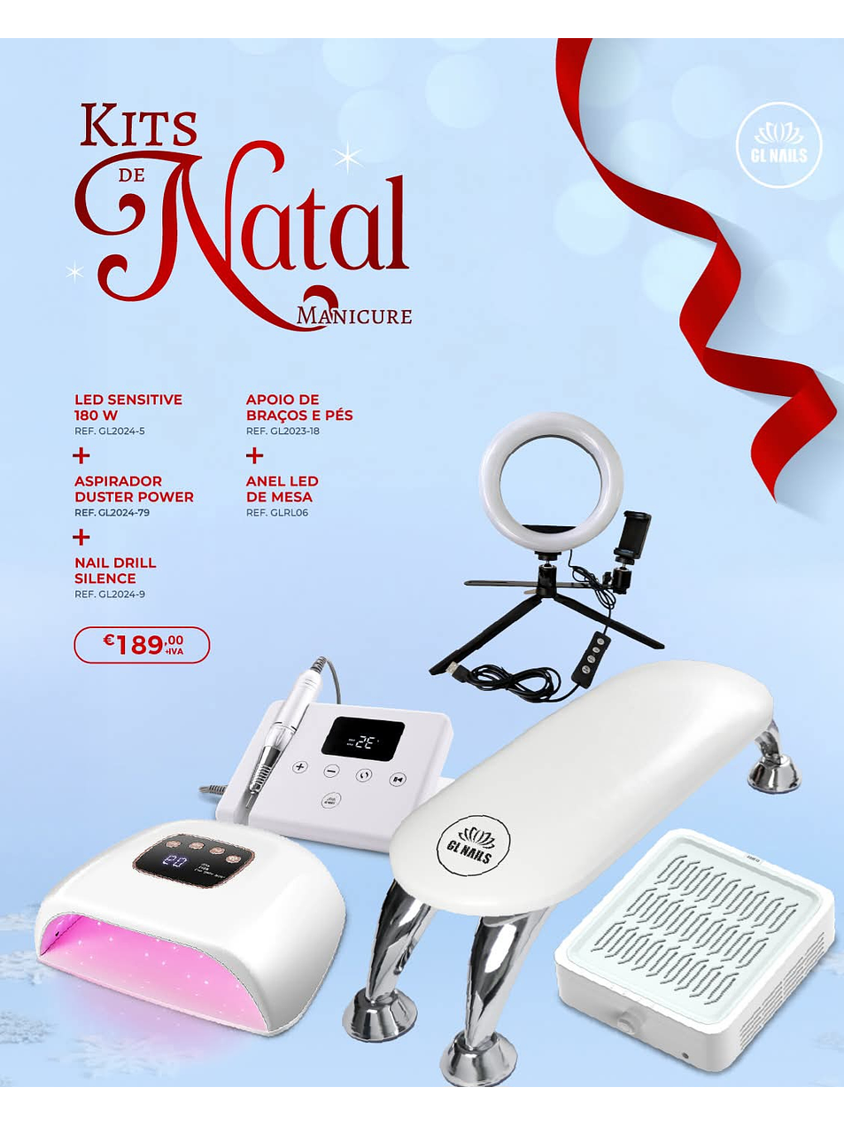 Kit Natal Profissional Manicure Completo 1