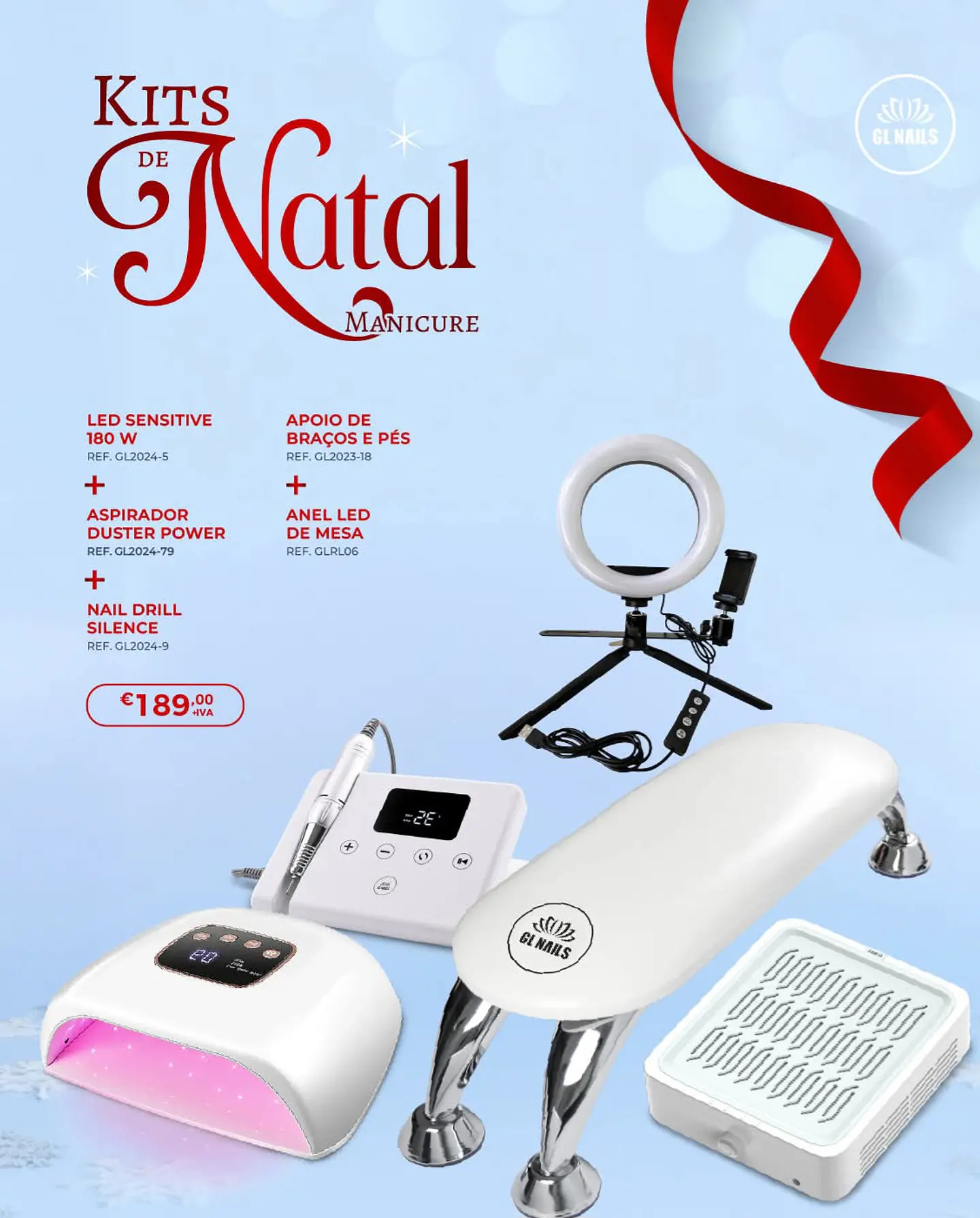 Kit Natal Profissional Manicure Completo 1