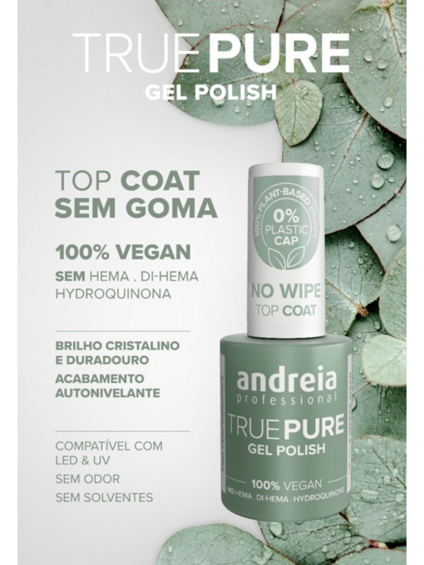Andrieia True Pure Top Coat No Wipe 1
