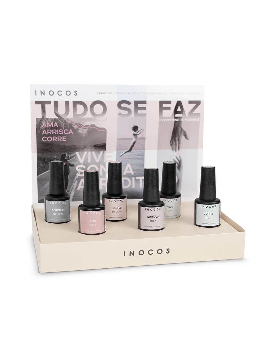 INOCOS - Coleção Tudo se Faz - 6 cores de Verniz Gel 1