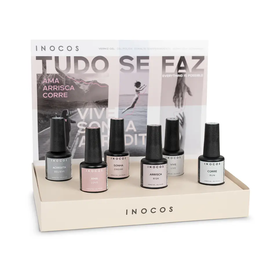 INOCOS - Coleção Tudo se Faz - 6 cores de Verniz Gel 1