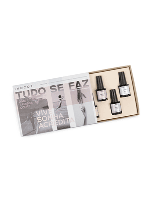INOCOS - Coleção Tudo se Faz - 6 cores de Verniz Gel