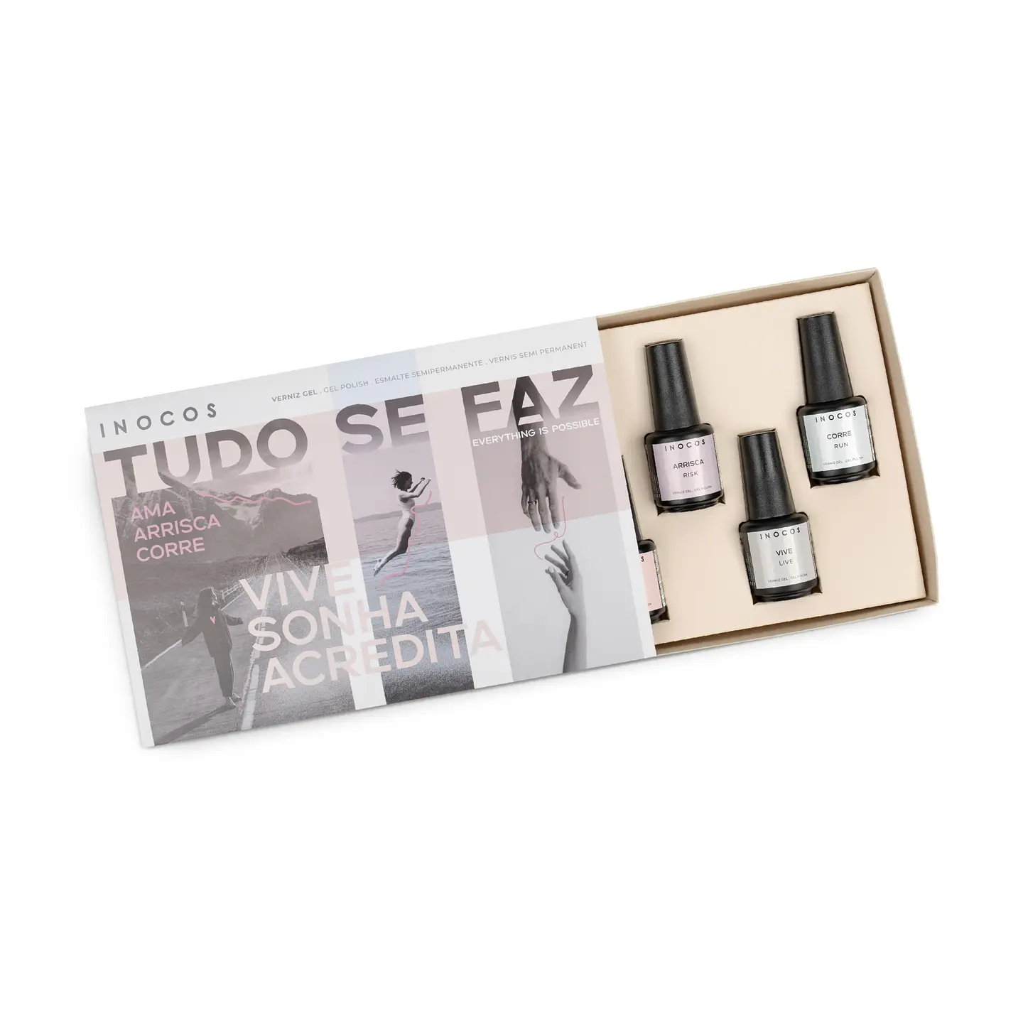 INOCOS - Coleção Tudo se Faz - 6 cores de Verniz Gel 2
