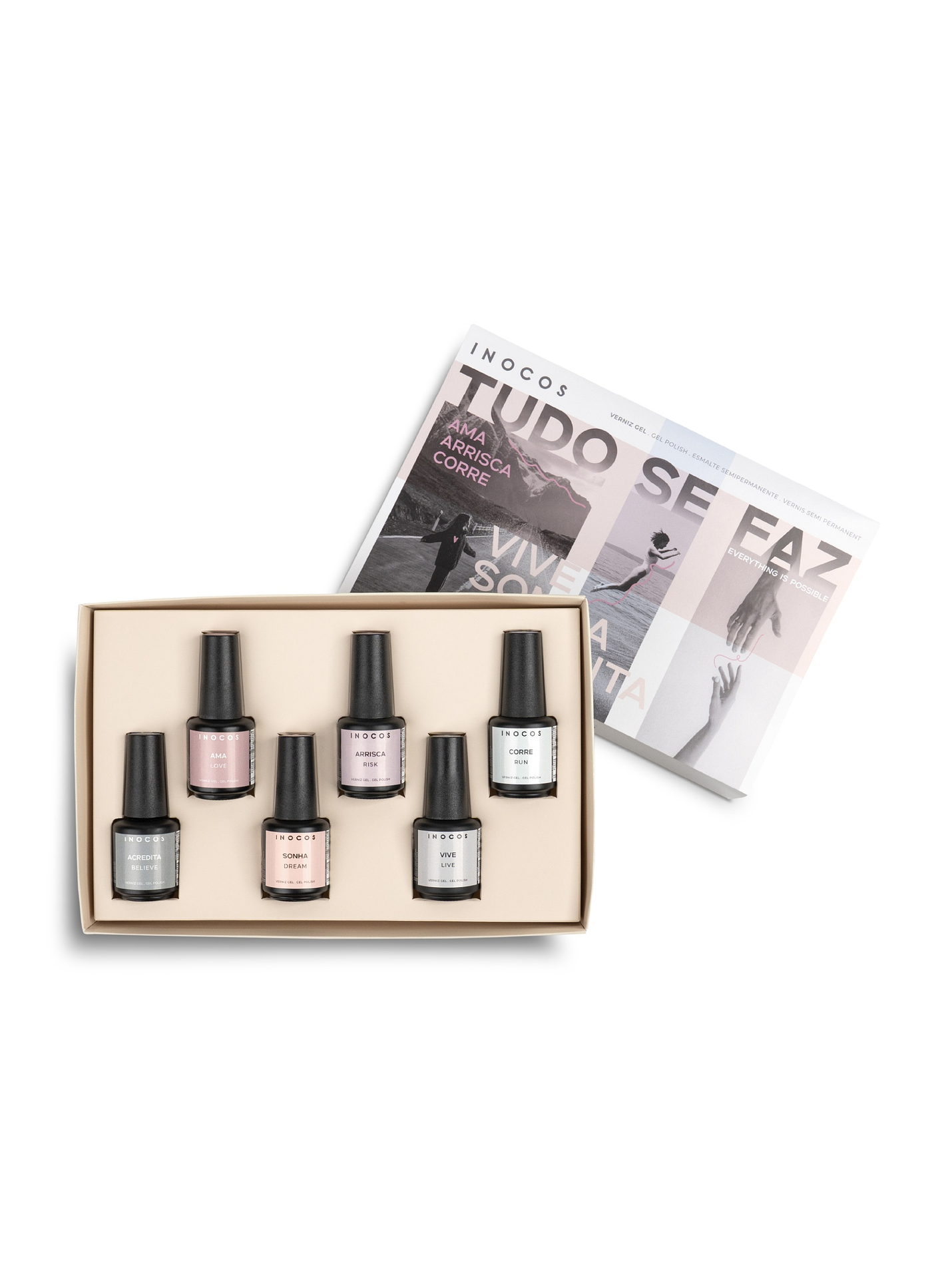 INOCOS - Coleção Tudo se Faz - 6 cores de Verniz Gel 3