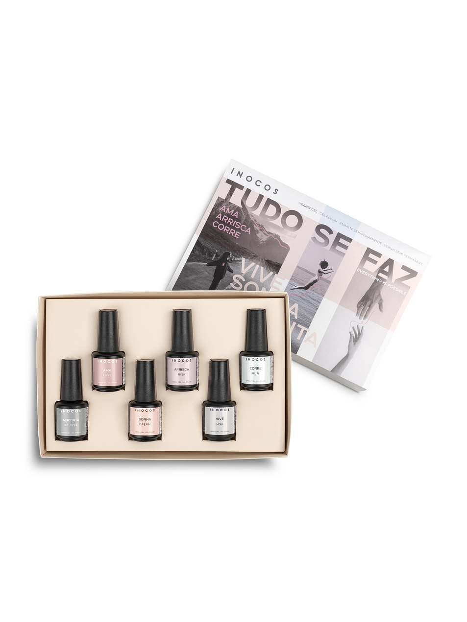 INOCOS - Coleção Tudo se Faz - 6 cores de Verniz Gel 3