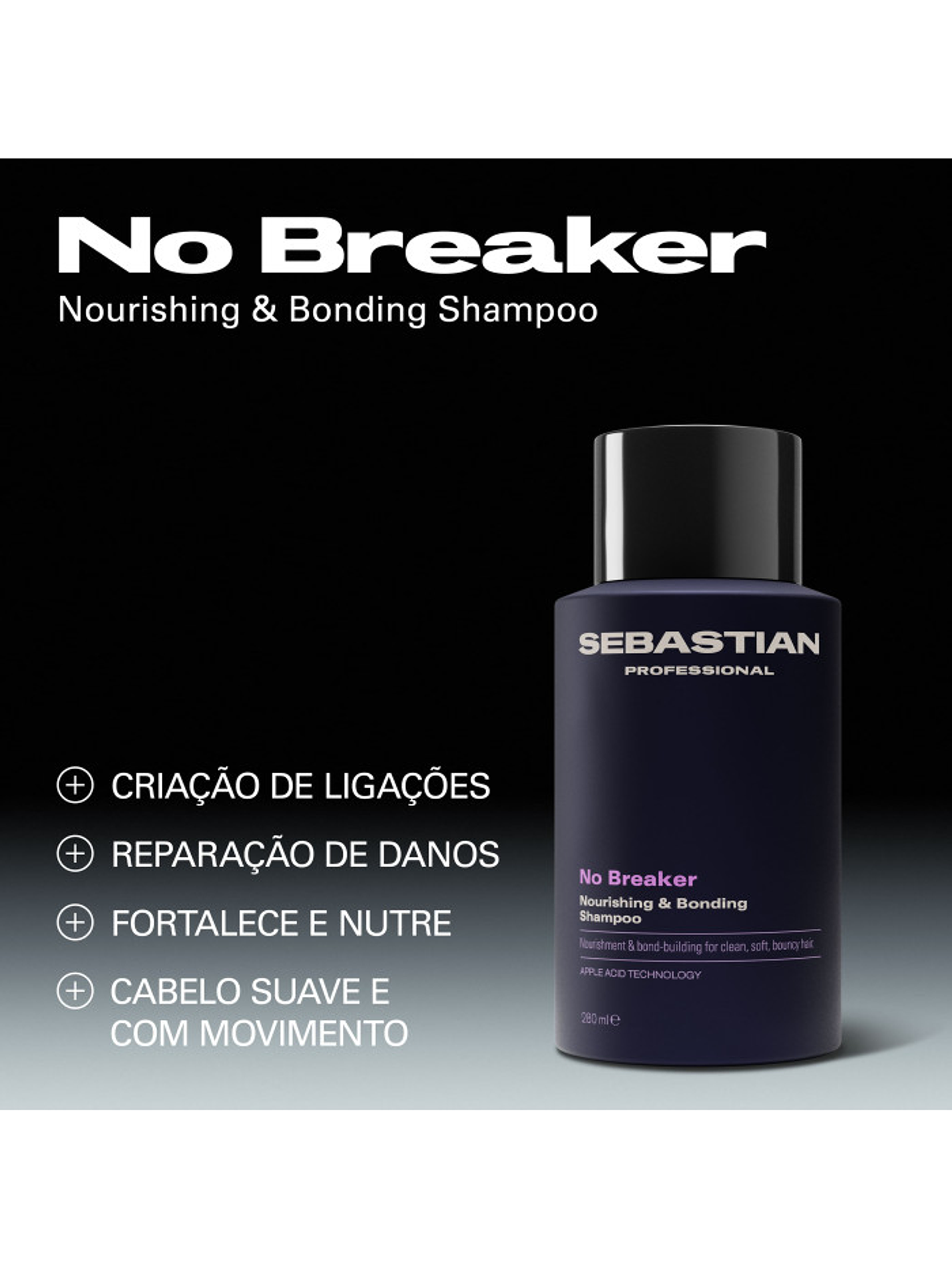 SEBASTIAN - No Breaker Shampoo 280ml 2