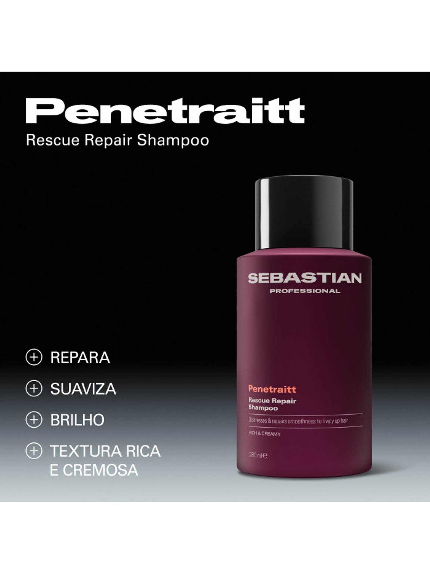 SEBASTIAN - Penetraitt Shampoo 280ml 2