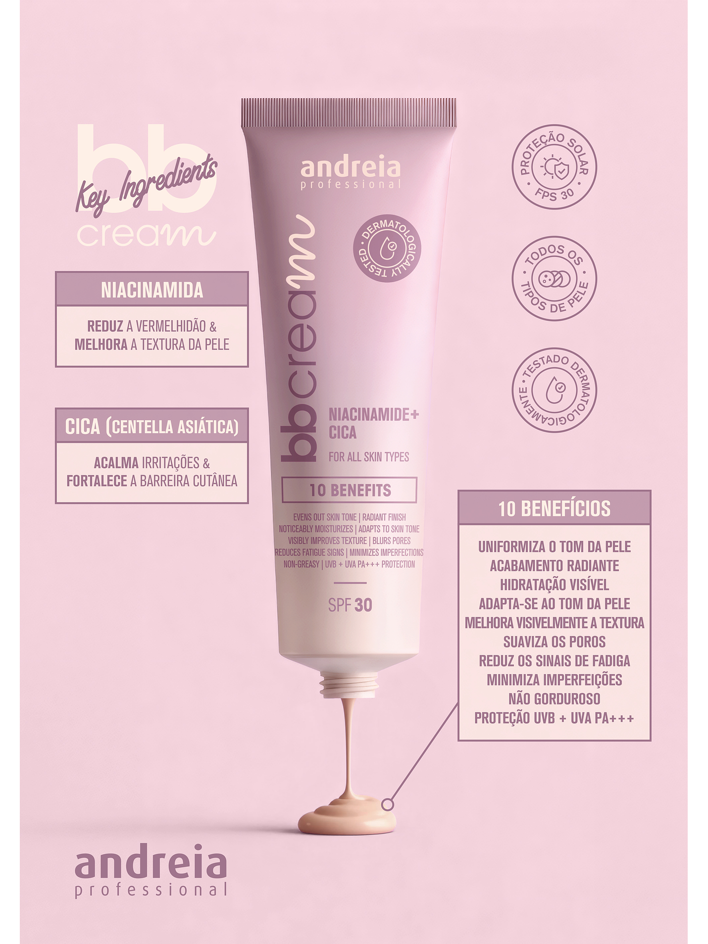 Andreia - BB Cream 10 Light 50ml 5