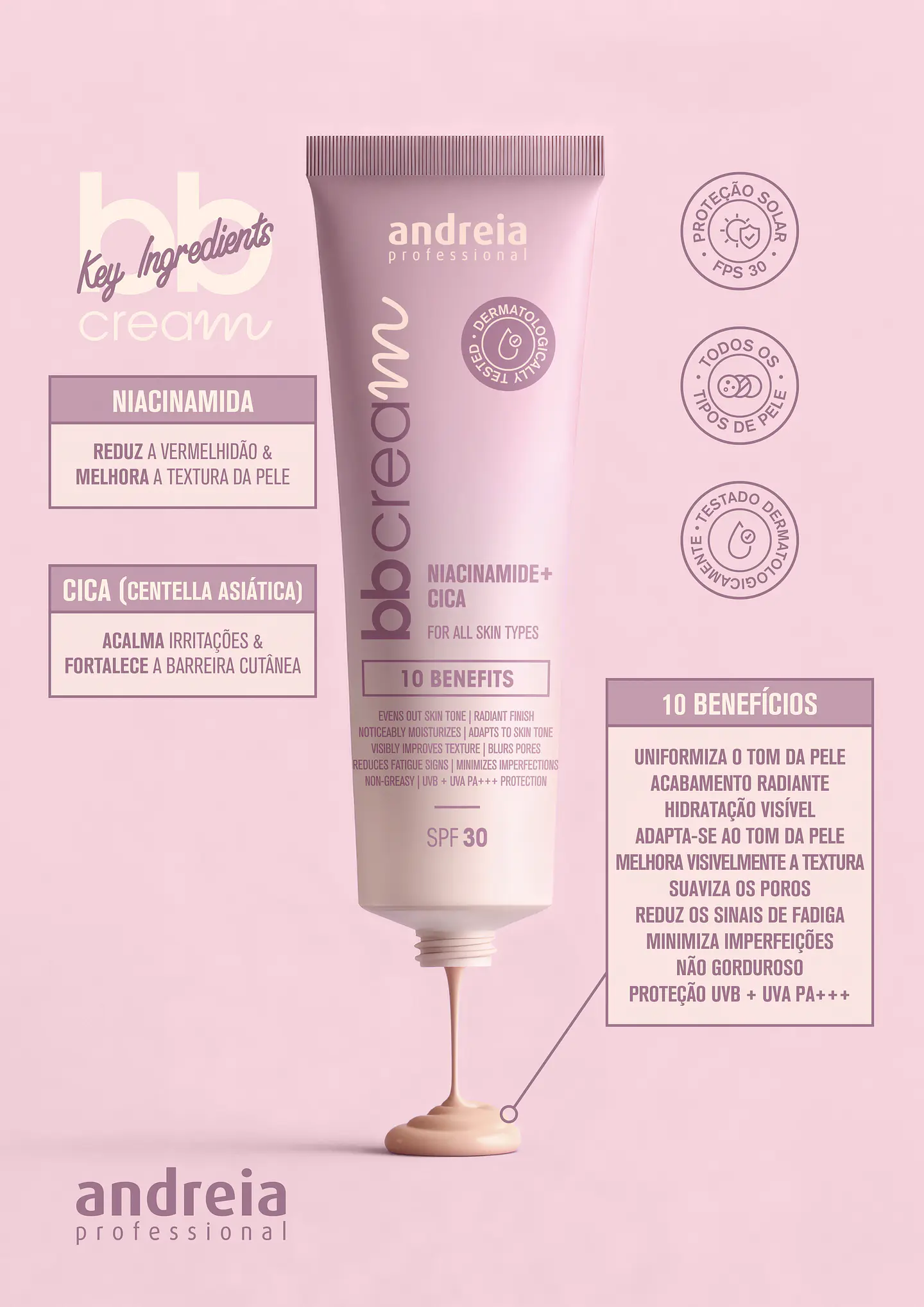Andreia - BB Cream 10 Light 50ml 5