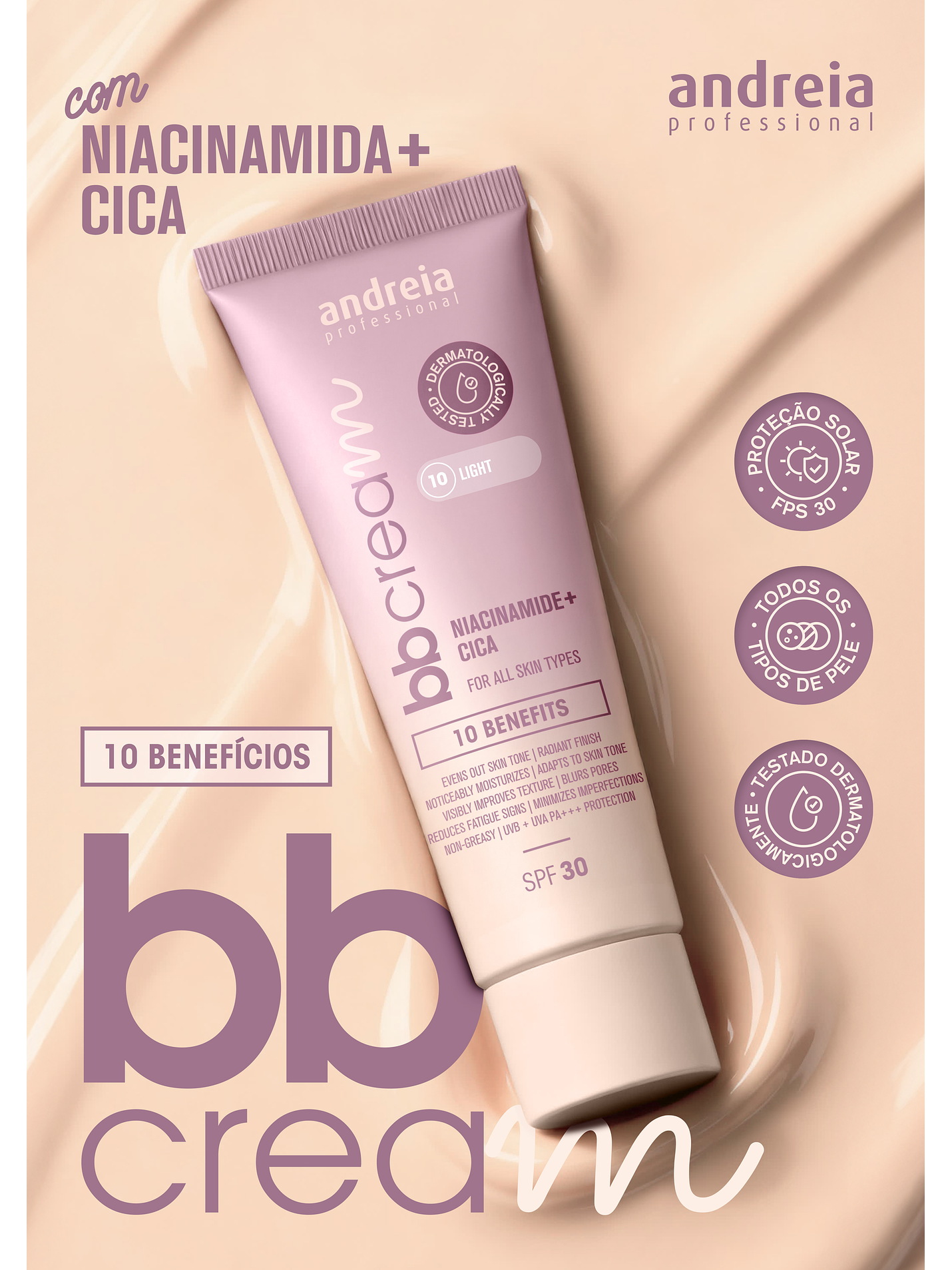 Andreia - BB Cream 40 Medium Dark 50ml 3