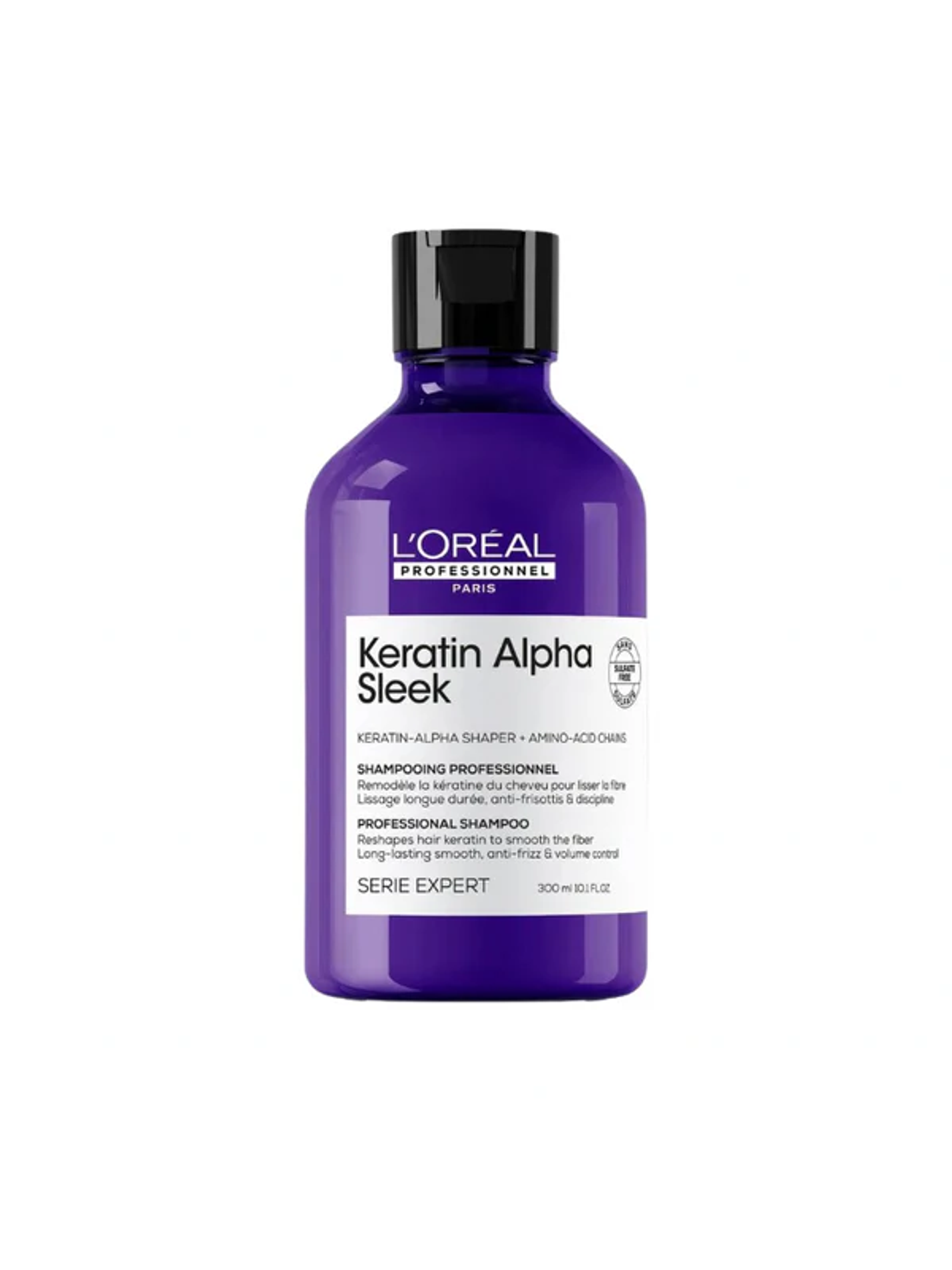 L'Oréal Keratin Alpha Sleek Shampoo 300ml 1