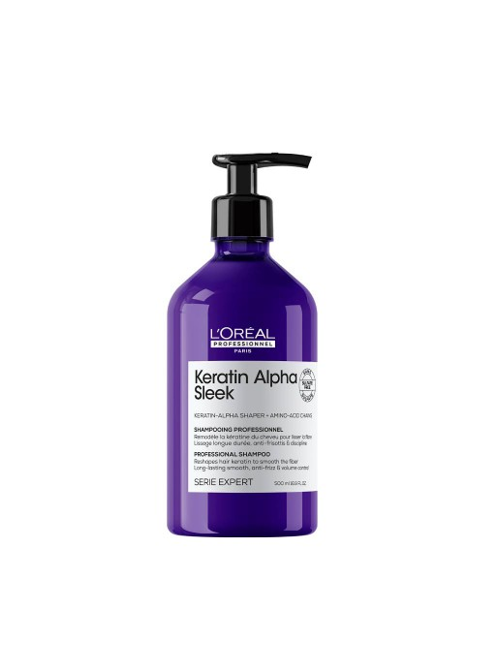 L'Oréal Keratin Alpha Sleek Shampoo 500ml 1