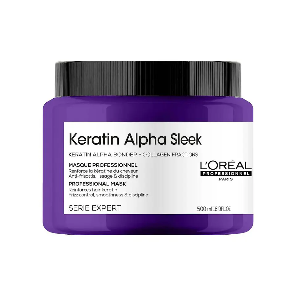 L'Oréal Keratin Alpha Sleek Máscara 500ml 1