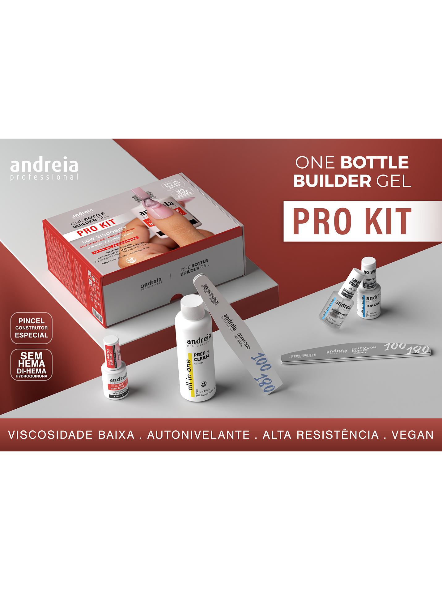 Andreia - PRO Kit One Bottle Builder Gel 1