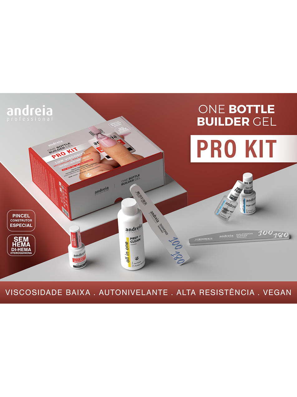 Andreia - PRO Kit One Bottle Builder Gel 1