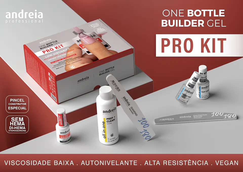 Andreia - PRO Kit One Bottle Builder Gel 1