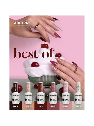 Andreia Professional - Coleção BEST OF 2026 - 6 cores verniz gel