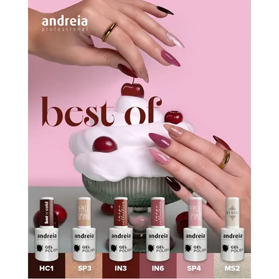 Andreia Professional - Coleção BEST OF 2026 - 6 cores verniz gel 1