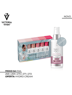 Victoria Vynn - Set PURE VEGAN PINK - 5 cores Verniz Gel + 1 Hydro Cream OFERTA