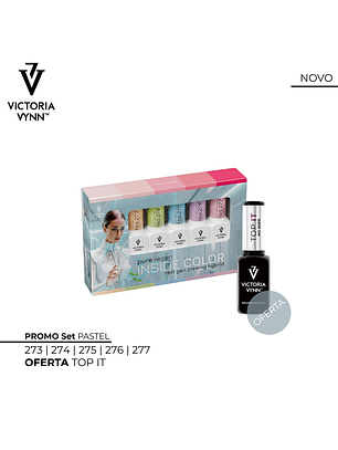 Victoria Vynn - Set PURE VEGAN PASTEL - 5 cores Verniz Gel + 1 Top It 8ml OFERTA