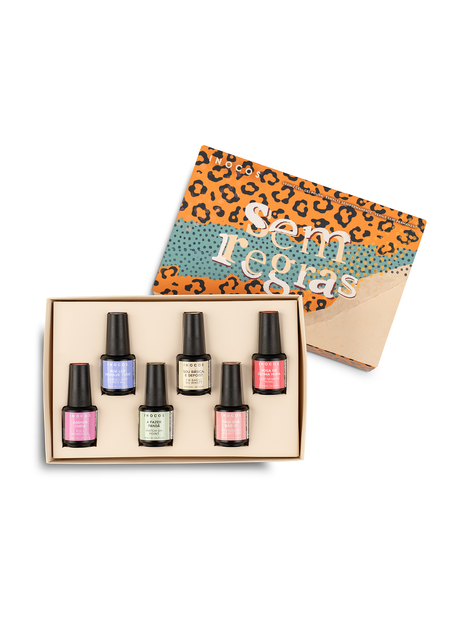 INOCOS - Coleção Sem Regras - 6 cores verniz gel 1