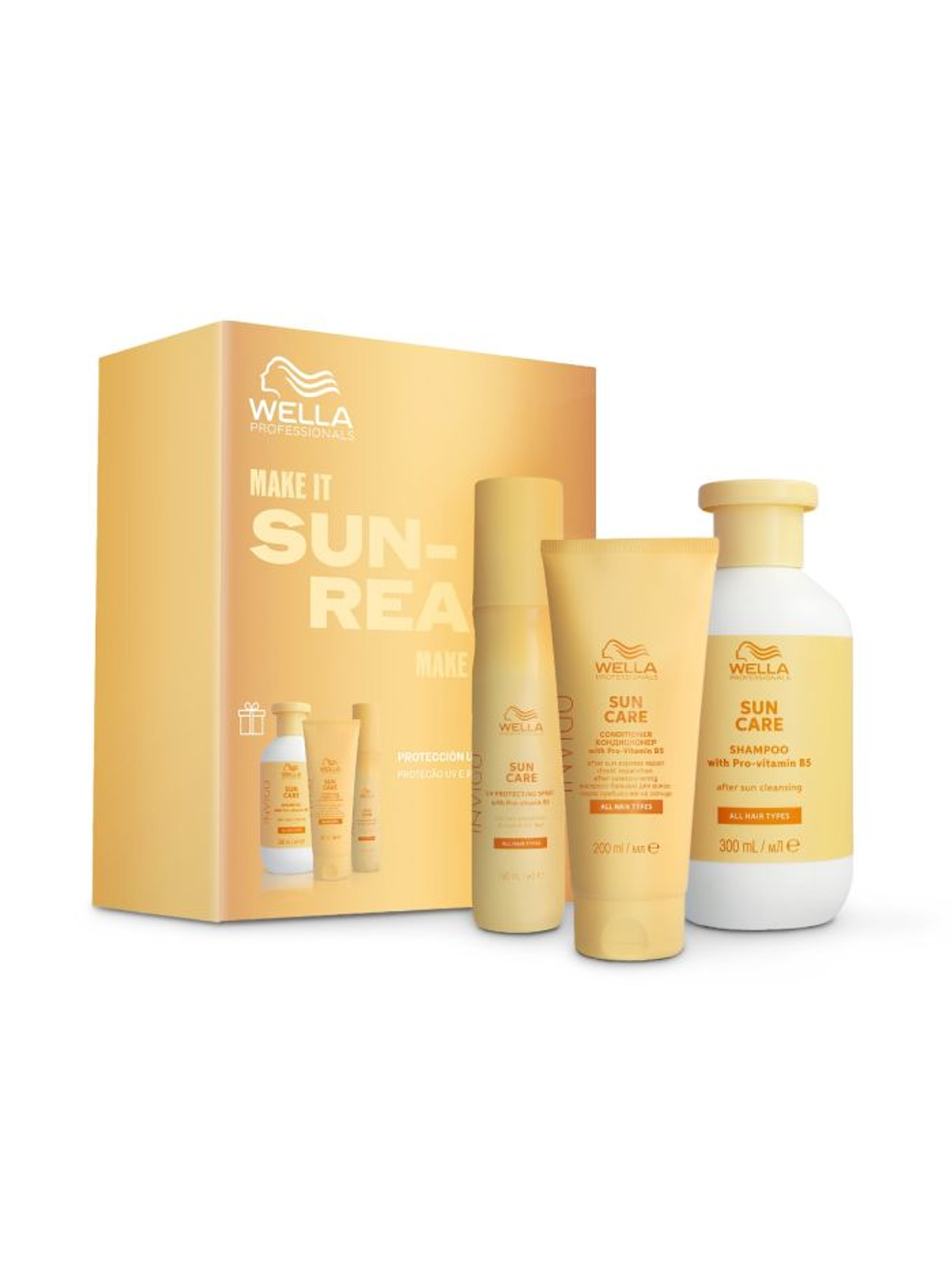 Kit Solar Wella Invigo Shampoo + Condicionador Express + Leave-in  1