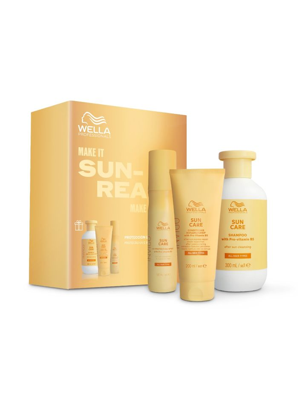 Kit Solar Wella Invigo Shampoo + Condicionador Express + Leave-in  1