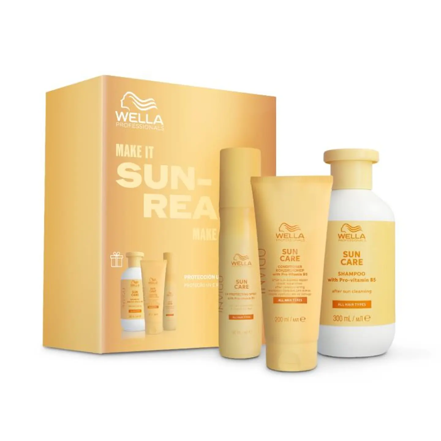 Kit Solar Wella Invigo Shampoo + Condicionador Express + Leave-in  1