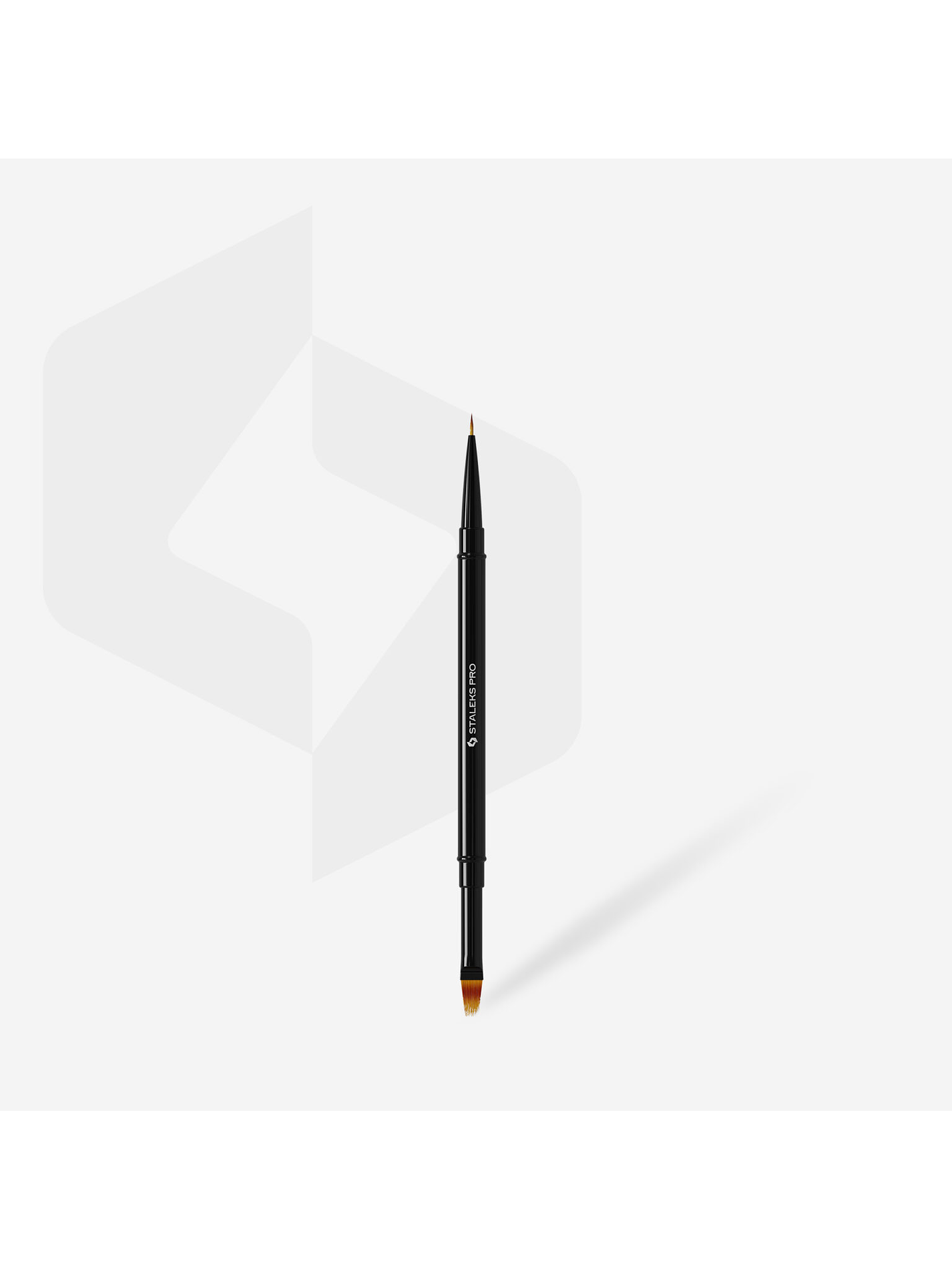 STALEKS - Pincel de ponta dupla EXPERT para gel 7mm e degradê 11mm NBE-01/07 2