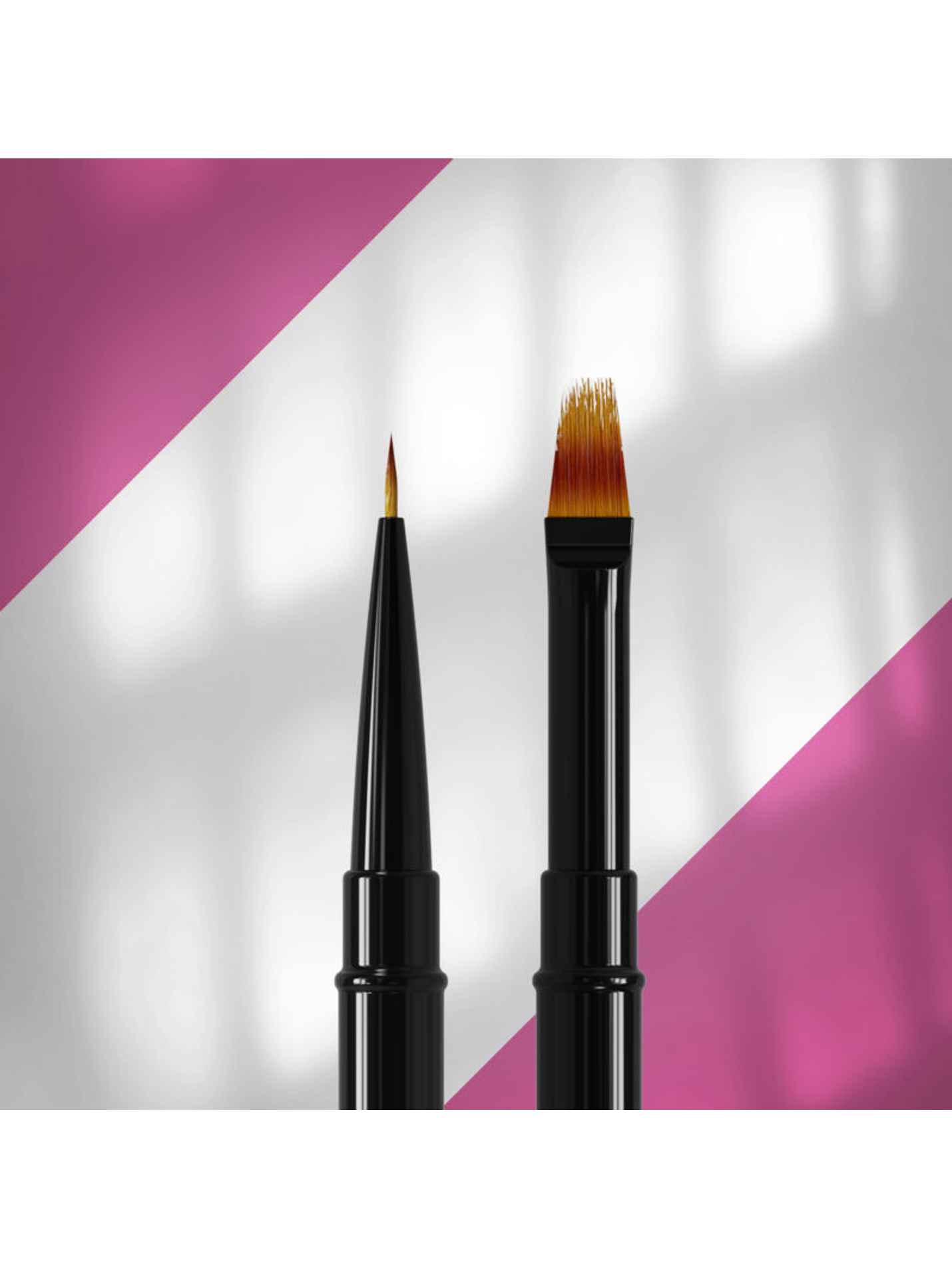 STALEKS - Pincel de ponta dupla EXPERT para gel 7mm e degradê 11mm NBE-01/07 1